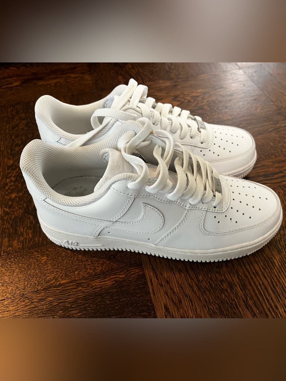 Nike Air Force One All-White Low-Top Sneakers